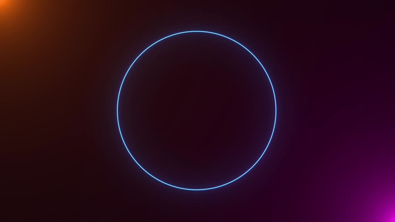 4k abstract neon brillo color movimiento sin costuras de arte de bucle de fondo abstracto pantalla de movimiento de fondo formas de círculo animado. líneas de bucle diseño colorido, animación en bucle.