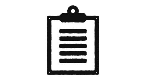 informe médico icono de animación de imágenes y canal alfa