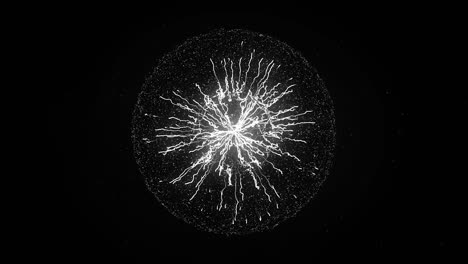 abstract sphere explosion
