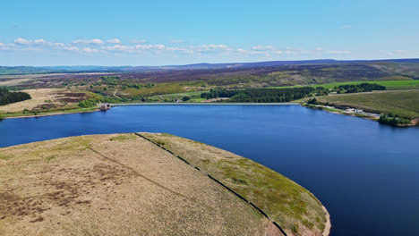 winscar reservoir, located in picturesque yorkshire, becomes a stunning venue for a sailing event