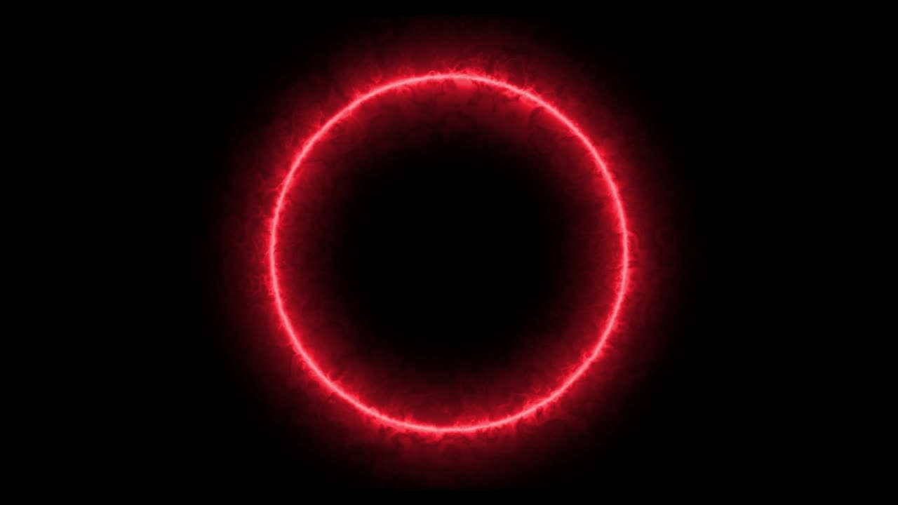 fotograma de círculo eléctrico brillante y móvil. imágenes de bucle sin costuras de 4k