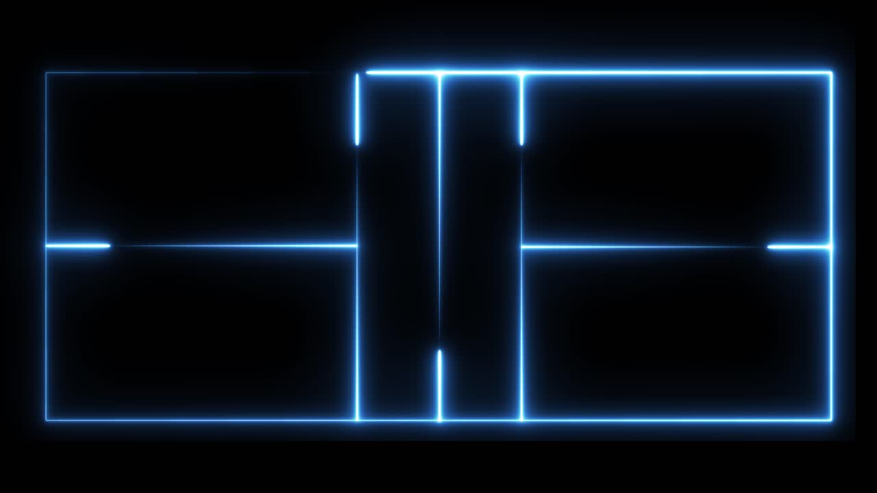 diseño geométrico de neón abstracto