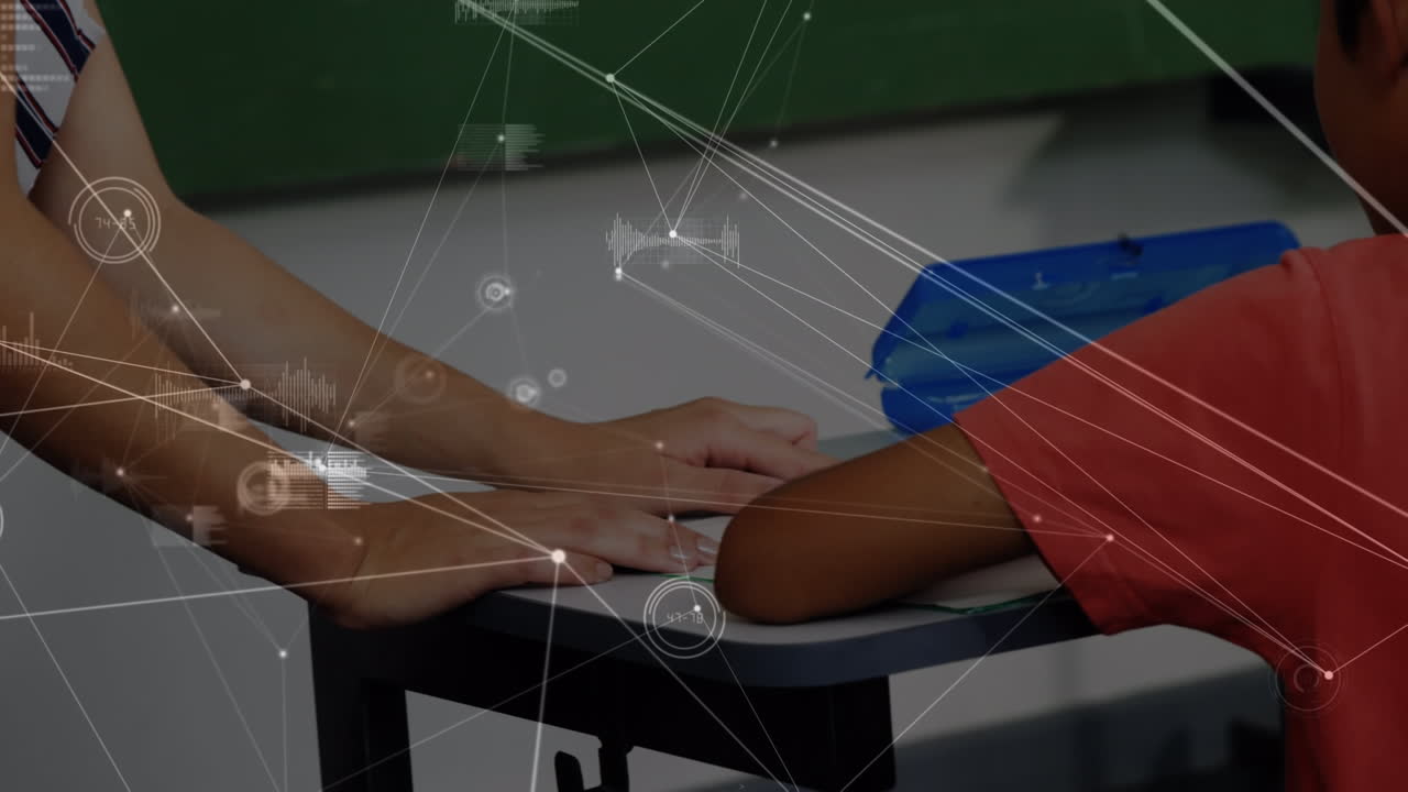 animación de la red de conexiones sobre el alumno afroamericano con el maestro