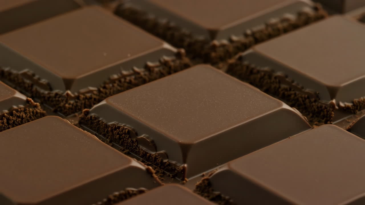 초콜릿 바의 클로즈업