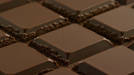 primer plano de una barra de chocolate