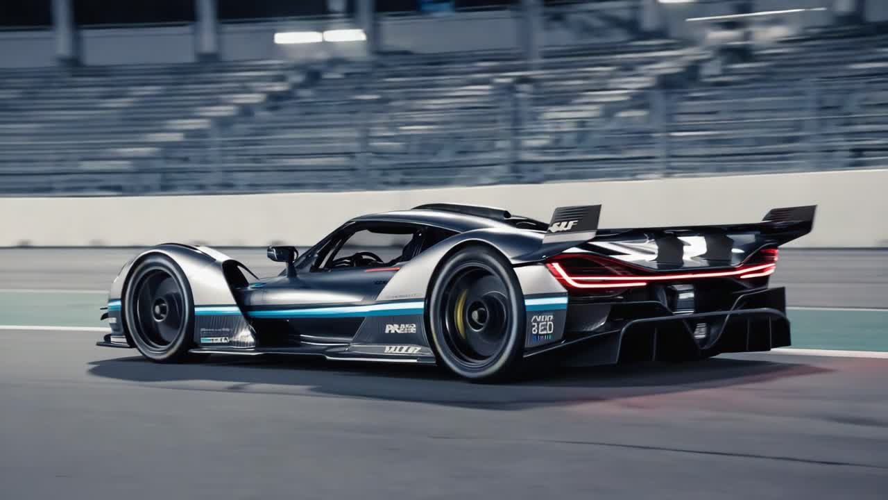 High-Performance Race Car on a Racetrack