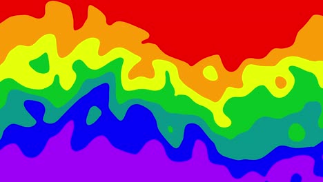 ondas del arco iris fondo animado - espectro ondulante: movimiento dinámico