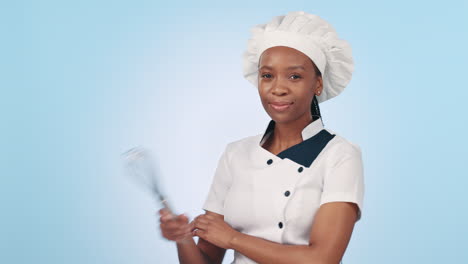 sonrisa de estudio, batido y mujer negra