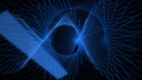 patrón de forma de punto de color azul animación gráficos de movimiento
