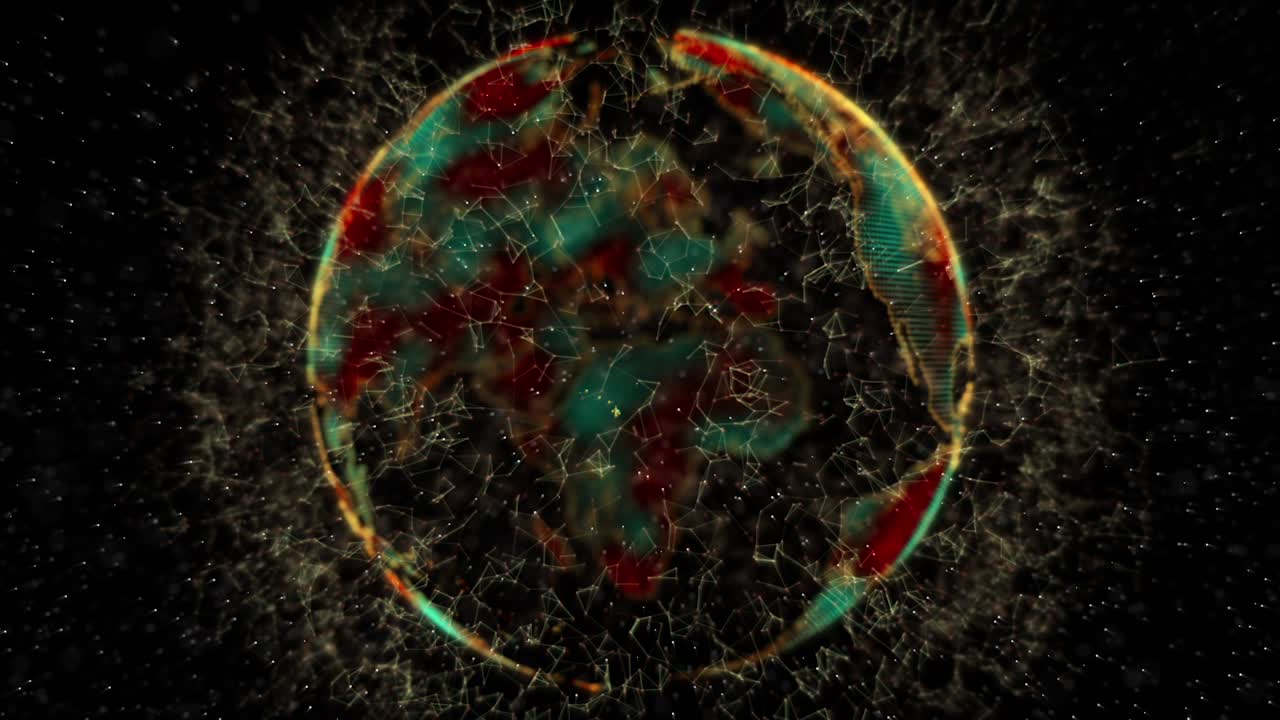 los mapas del mundo son rojos.