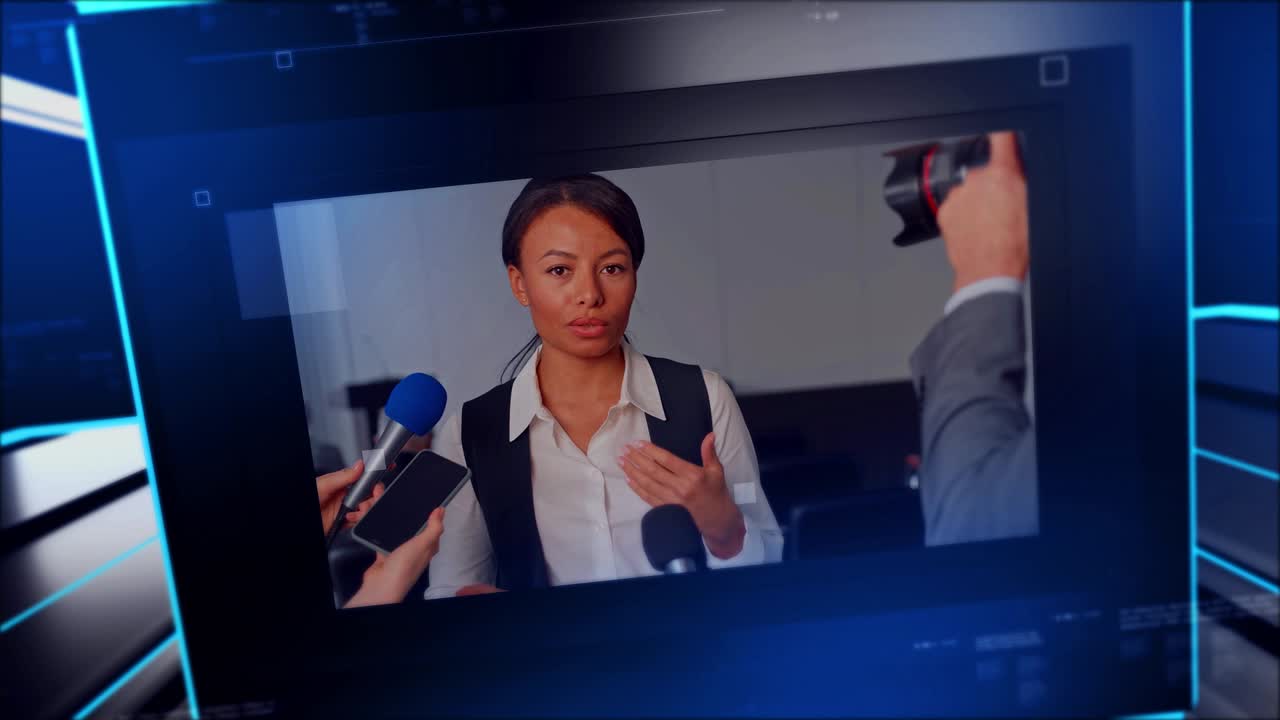 Intros &amp; Outros video template - 6 Media placeholders,2 Text placeholders,Color control