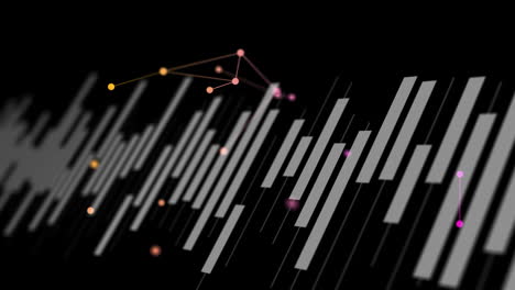 Animation of shapes moving over diagrams