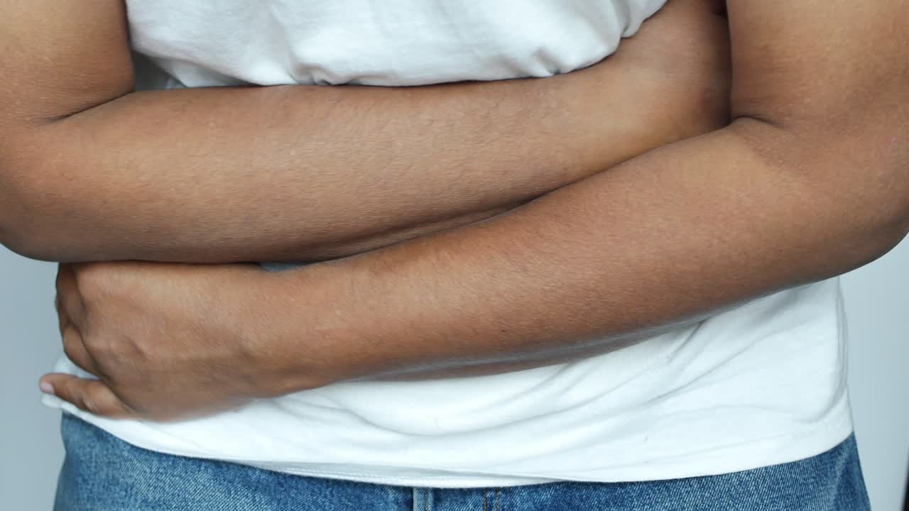 Person Experiencing Abdominal Pain