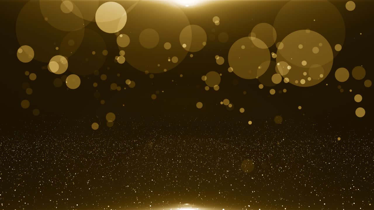 입자 금 반이는 보케상 먼지 추상적인 배경 루프