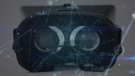 rete di connessioni e elaborazione dei dati contro la chiusura dell'auricolare