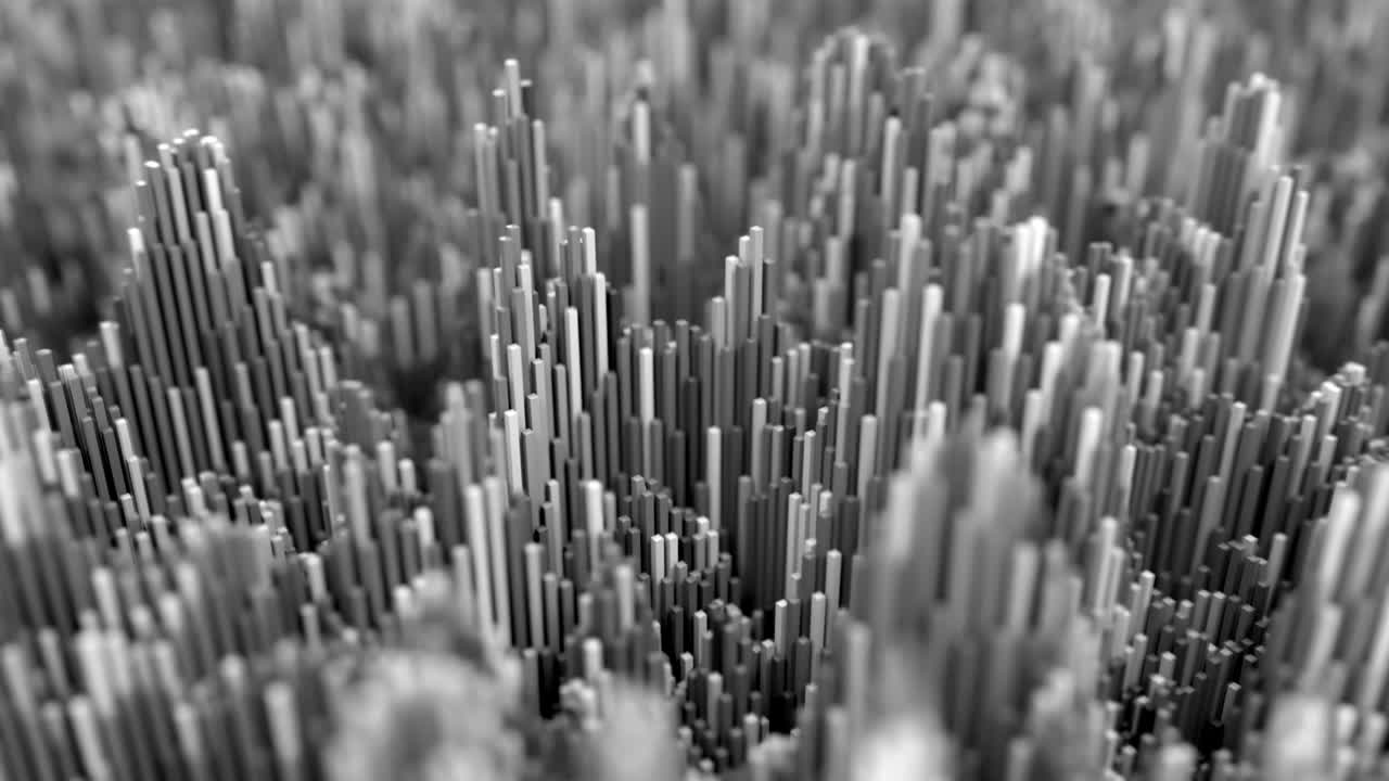 la forma de onda cúbica abstracta de 4k.