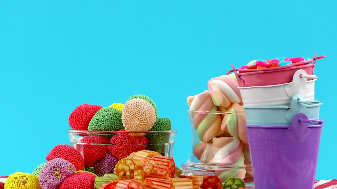 사탕, 달한 젤리, 롤리, 맛있는 설탕 디저트