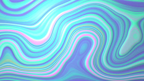 animation of green and blue liquid pattern moving on seamless loop