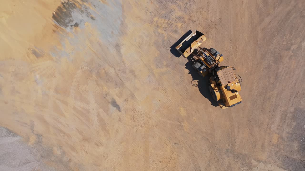 Construction of new road. Construction machinery for the construction of road