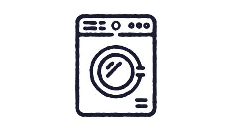 imágenes de animación del icono de la lavandería y canal alfa