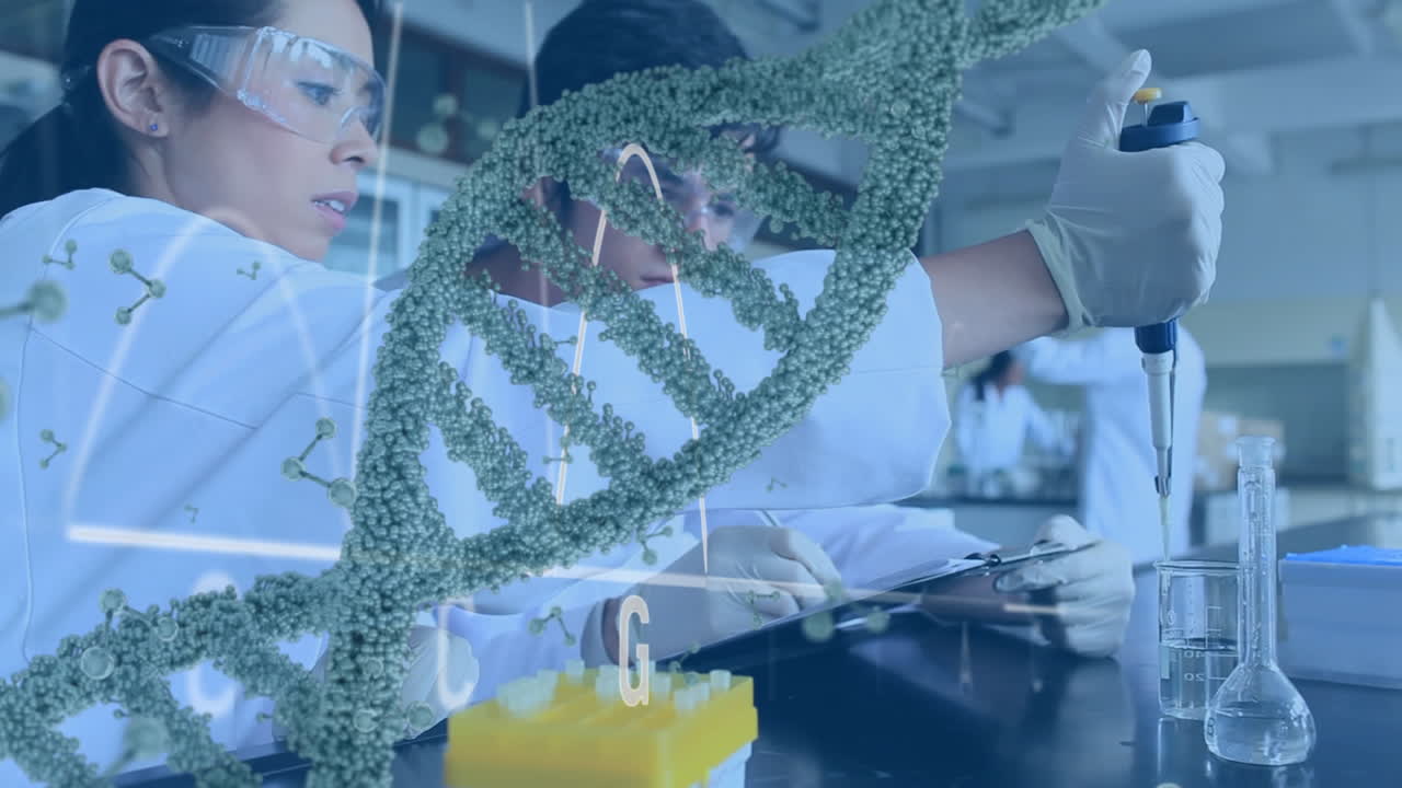 생물학을 공부하는 과학자