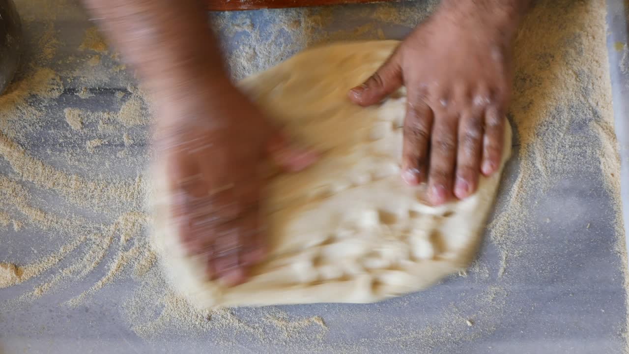 preparación de la masa para hornear