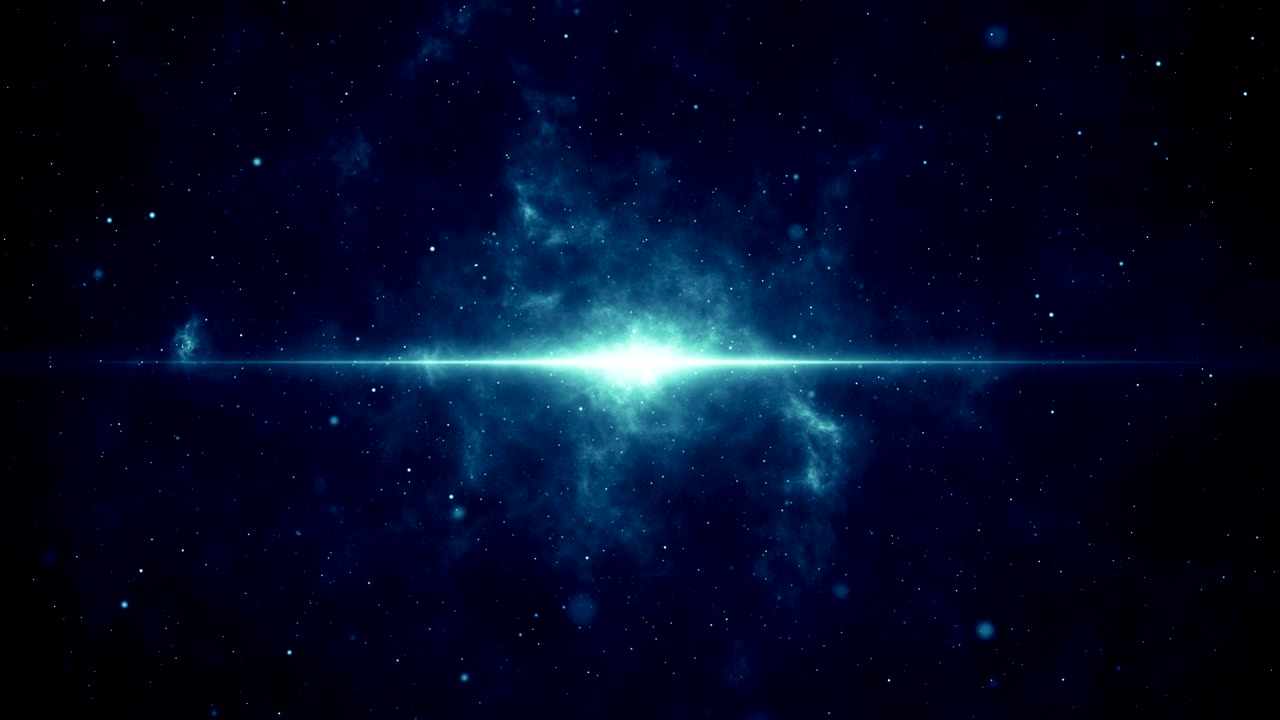 Particles Blue dust abstract light bokeh motion titles cinematic background loop