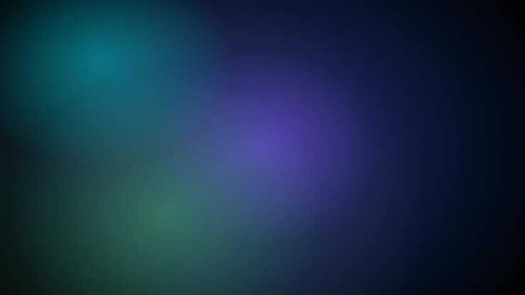 Sfondo animato astratto con sfere di luce soffusa blu e viola