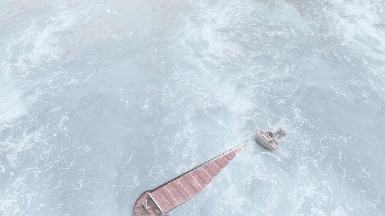 Shipwreck in a Frozen Ocean