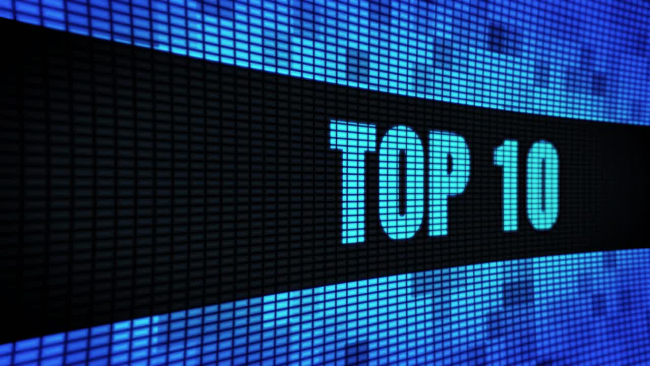 Top 10 on a Digital Display