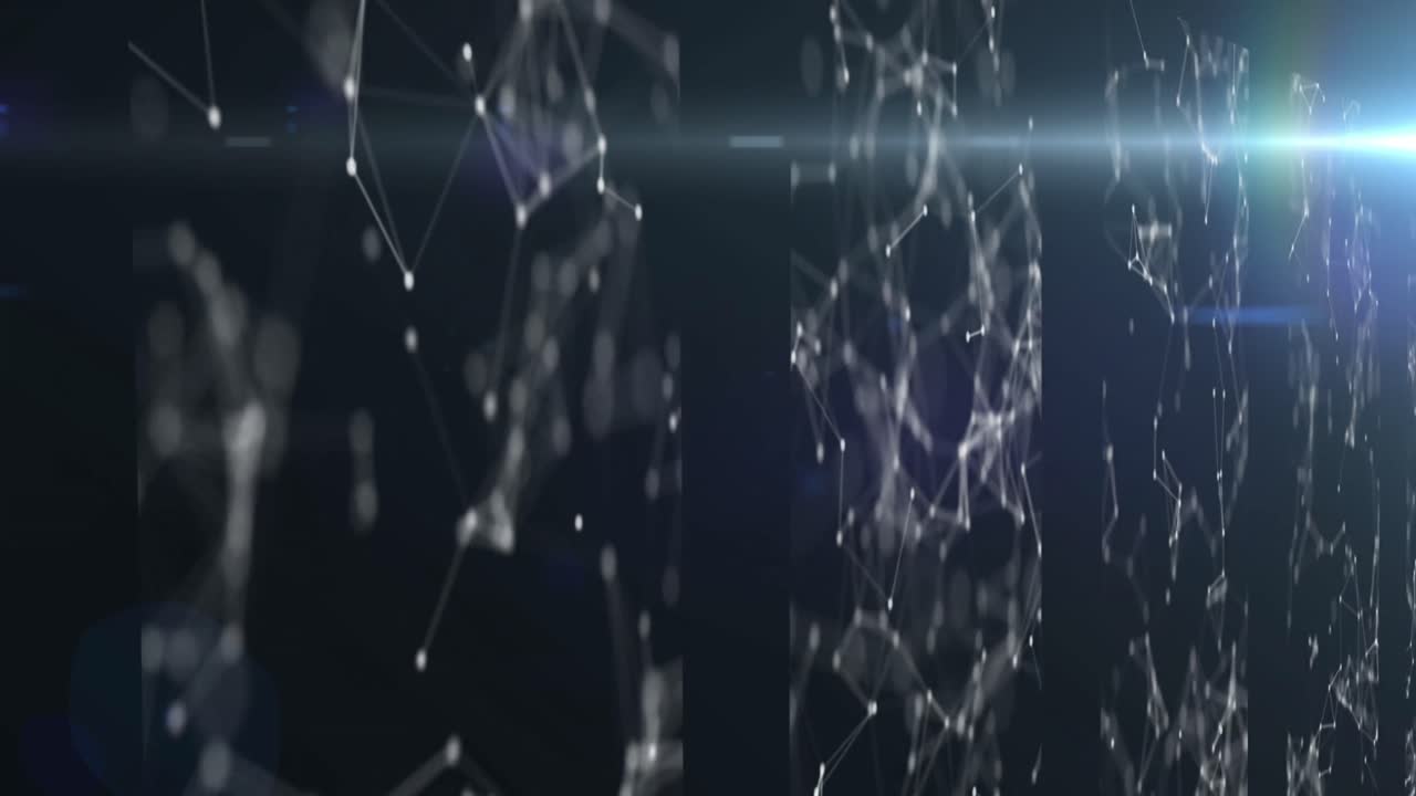 연결 네트워크를 통해 범위 스캐닝의 애니메이션