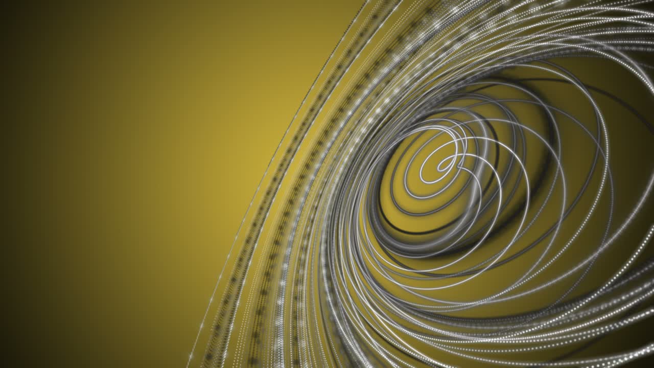 천천히 움직이는 입자 줄무 객체와 함께 미래 애니메이션, 4096x2304 루프 4k