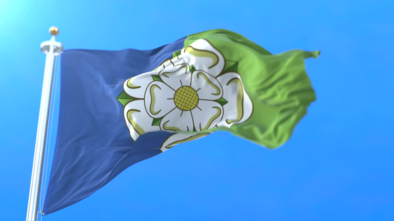 bandera del área inglesa de east riding de yorkshire en inglaterra.