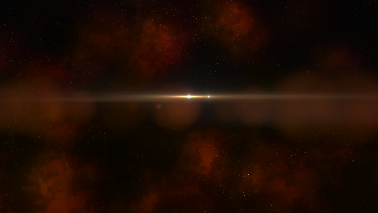 암흑 은하 의  ⁇ 은 구름 과 별 들