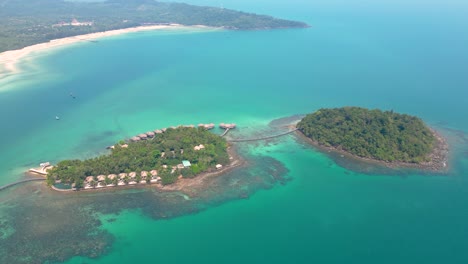 aerial of song saa private island sustainable luxury resorts