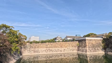 time-lapse of a castle with changing sky.