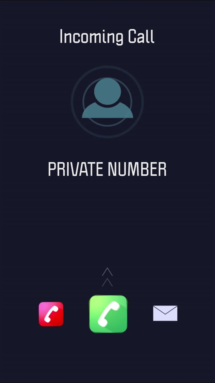 llamada entrante, pantalla del teléfono