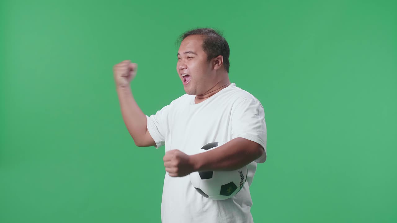 흥분한 축구 팬