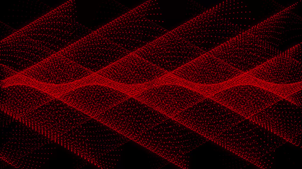 Red Color Dot Shape Pattern animation motion graphics