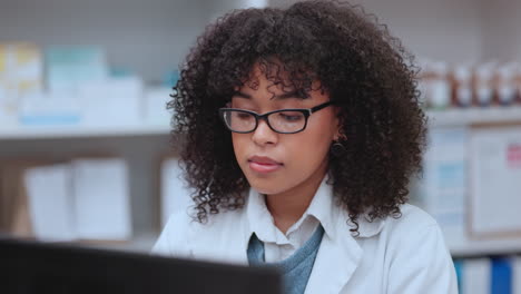 closeup female healthcare medical doctor typing