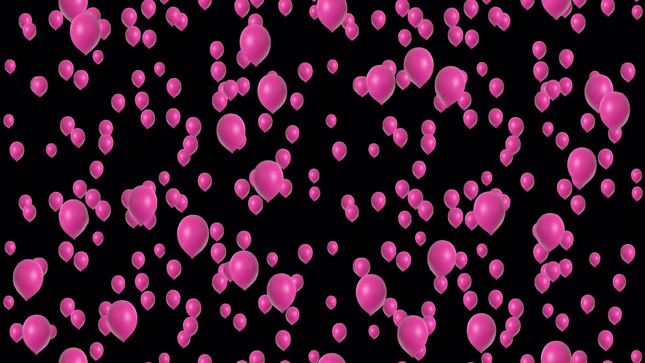 LOOP_TILE BALLOONS 1 colour withAlpha. This footage with an alpha channel is loopable and tileable and can create an endless and seamless background. Perfect for celebrations.