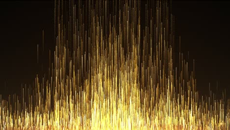 goud deeltjes prijzen motion graphics achtergrond