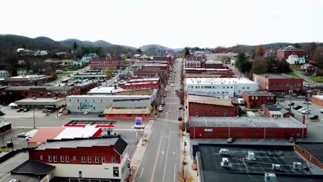 Marion-Virginia,-Marion-Virginia,-Smyth-County-Virginia-Aerial-in-4k