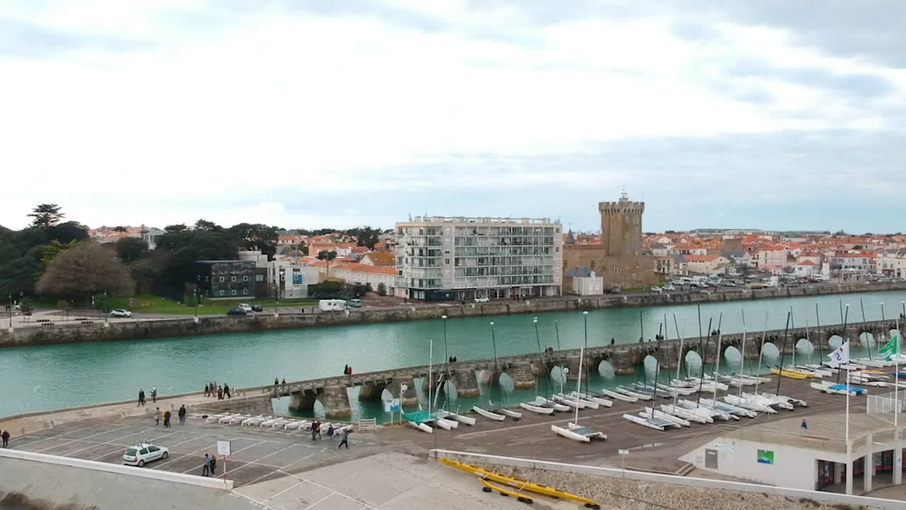jar sur mer, costa oeste de francia, disparo de drone
