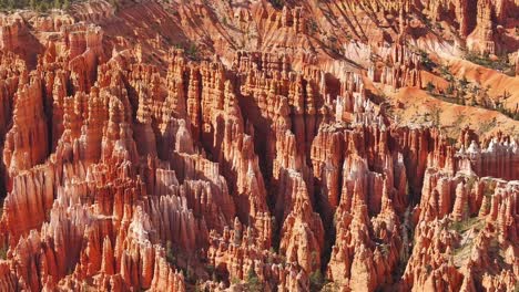 pointed rock formations in the famous bryce canyon national park