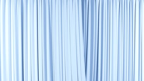 seamless blue curtain opening and closing. beautiful looped 3d animation of abstract realistic curtain revealing background with green screen. useful for transitions. alpha mask