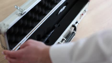 Opening an Aluminum Briefcase