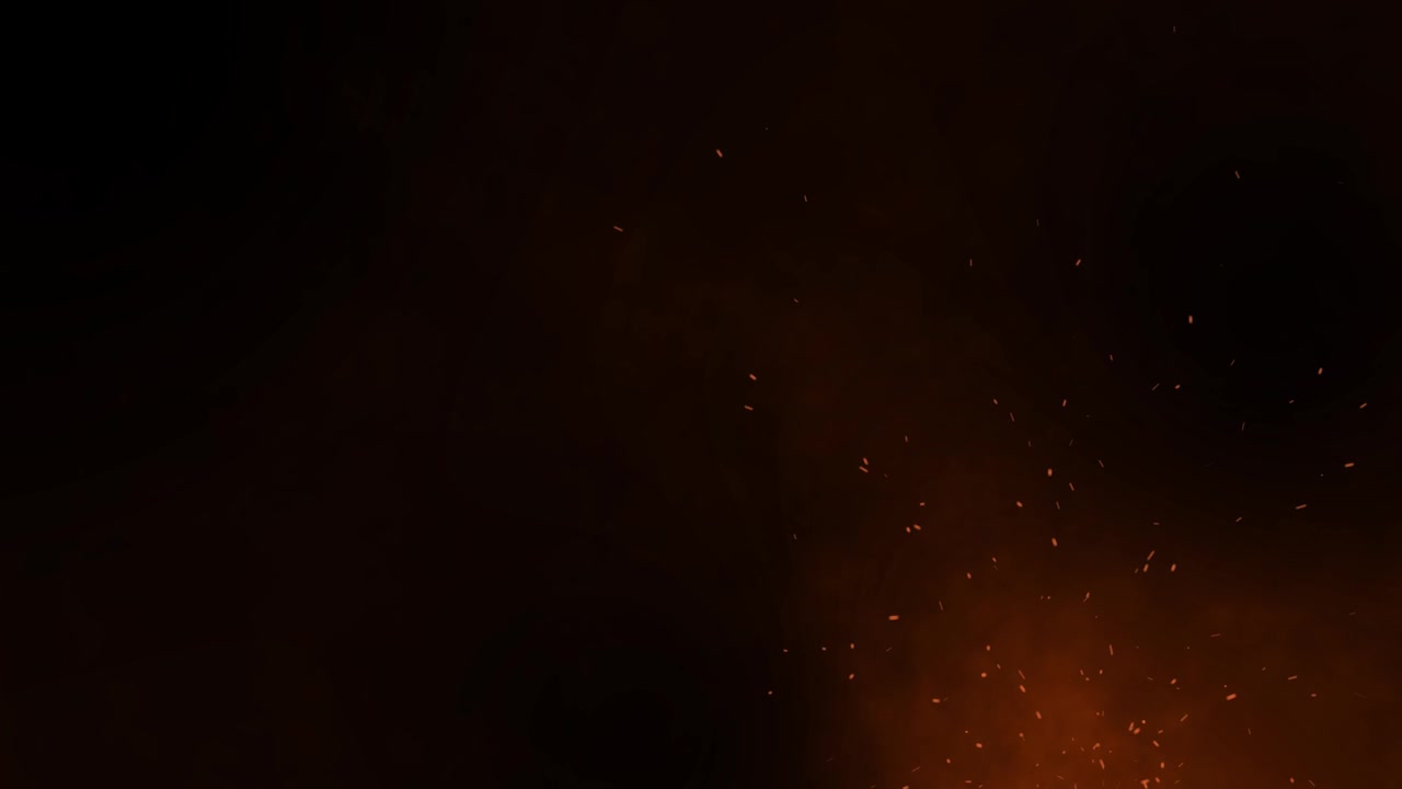4k 3d background of abstract fire ash sparks rising up overlay chaotic of fiery glowing flying ember