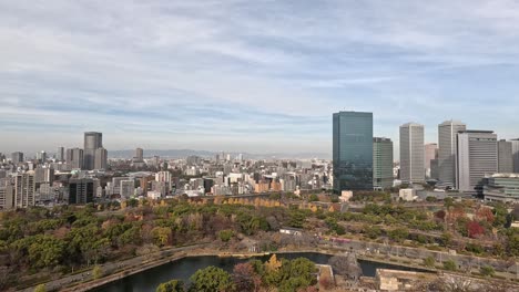 timelapse of a cityscape with changing shadows