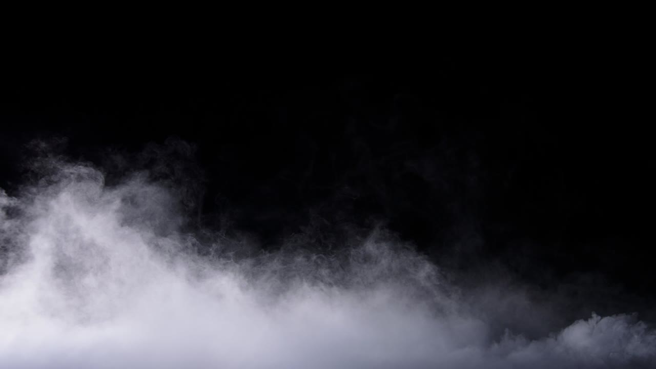 현실적인 건조 얼음 연기 구름 안개